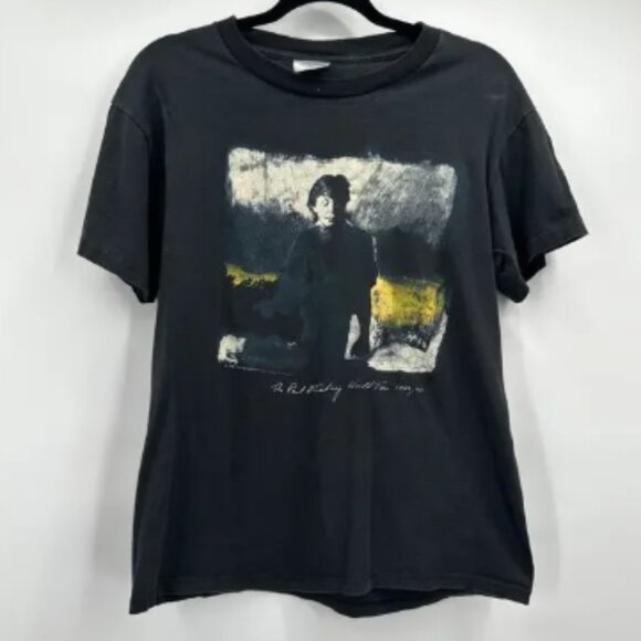 Vintage Paul McCartney Shirt Mens Large World Tour 1989 90 Band Brockum 90s